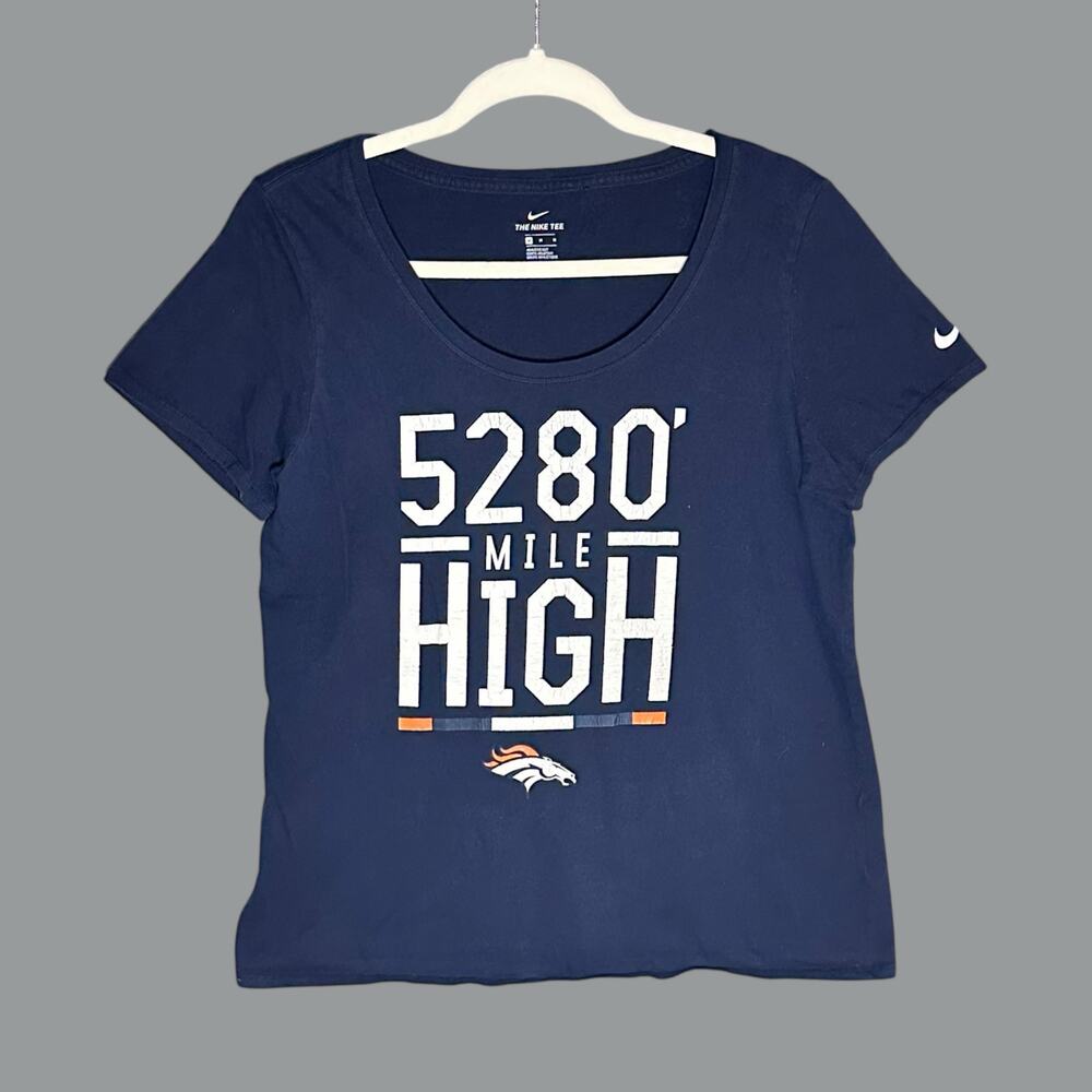 Nike Women’s Blue Denver Broncos “5280’ Mile High” T-Shirt Sz: M